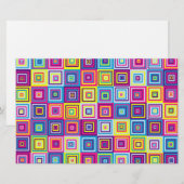 Squares Pattern Briefpapier (Vorne/Hinten)