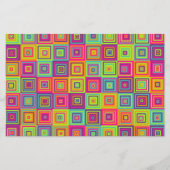 Squares Pattern Briefpapier (Vorderseite)
