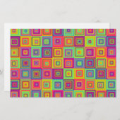 Squares Pattern Briefpapier (Vorne/Hinten)