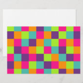 Squares Pattern Briefpapier (Vorne/Hinten)