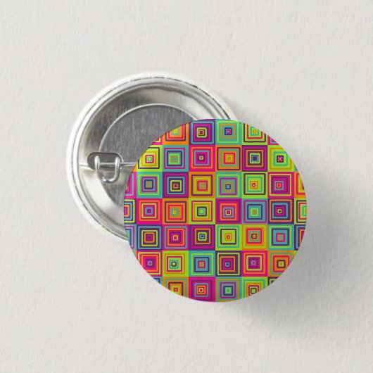 Squares Pattern Button (Vorne & Hinten)