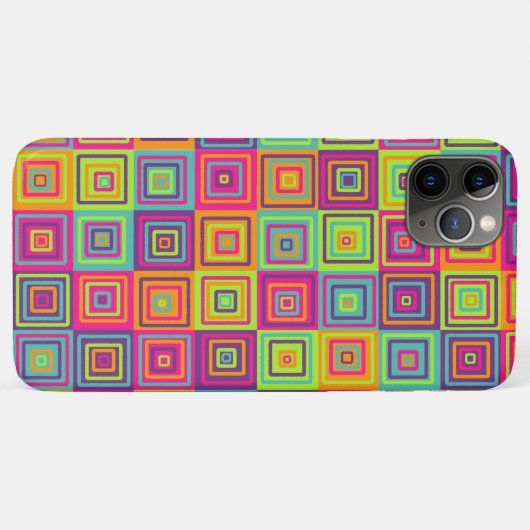 Squares Pattern Case-Mate iPhone Hülle (Rückseite (Horizontal))