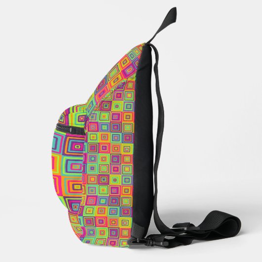 Squares Pattern Crossbody Bag (Rechts)