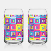 Squares Pattern Dosenglas (Vorderseite)