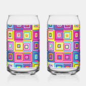 Squares Pattern Dosenglas (Rechts)
