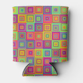 Squares Pattern Dosenkühler (Vorderseite)