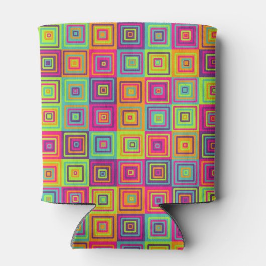Squares Pattern Dosenkühler (Rückseite)