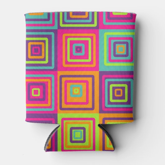 Squares Pattern Dosenkühler (Vorderseite)