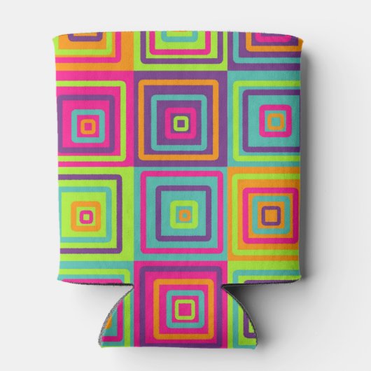 Squares Pattern Dosenkühler (Rückseite)