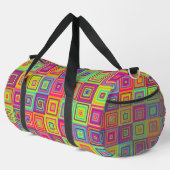 Squares Pattern Duffle Bag (Rechte Ecke)
