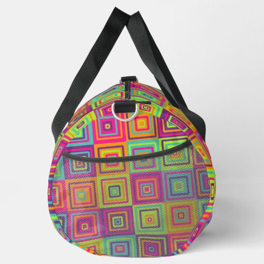 Squares Pattern Duffle Bag (Rechts)