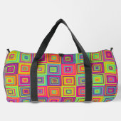 Squares Pattern Duffle Bag (Rückseite)
