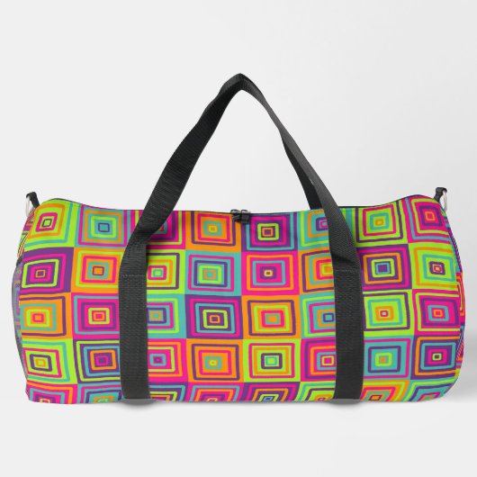 Squares Pattern Duffle Bag (Rückseite)