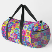 Squares Pattern Duffle Bag (Rechte Ecke)