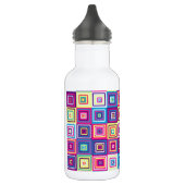 Squares Pattern Edelstahlflasche (Links)