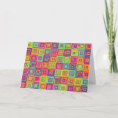 Squares Pattern Einladung (Vorderseite)