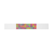 Squares Pattern Einladungsbanderole (Flach)