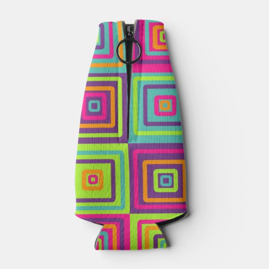 Squares Pattern Flaschenkühler (Rückseite)