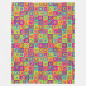 Squares Pattern Fleecedecke (Vorderseite)