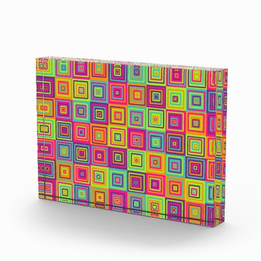 Squares Pattern Fotoblock (Rechts)