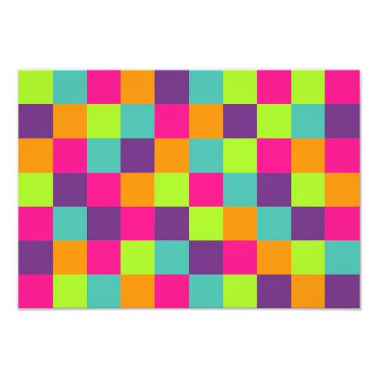 Squares Pattern Fotodruck (Vorne)