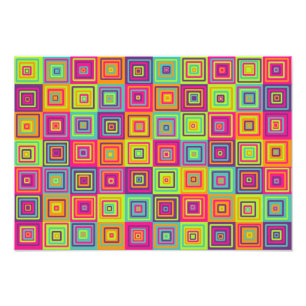 Squares Pattern Fotodruck