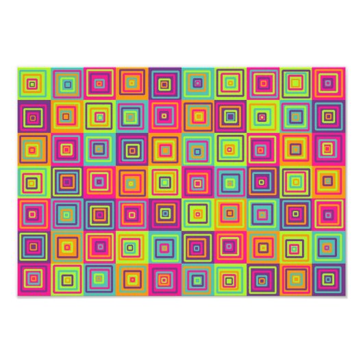 Squares Pattern Fotodruck (Vorne)