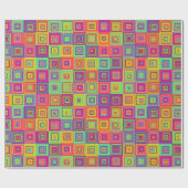 Squares Pattern Geschenkpapier (Flach)