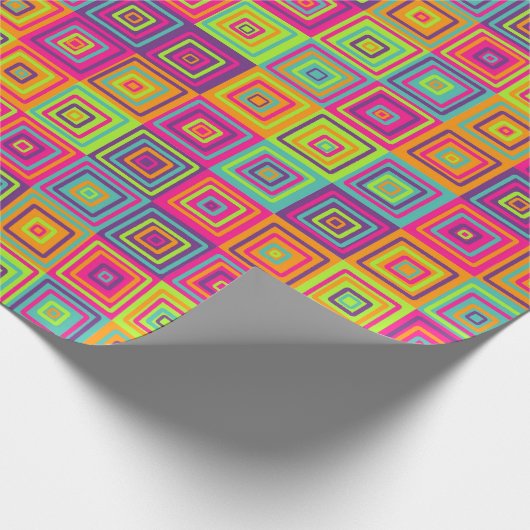 Squares Pattern Geschenkpapier (Ecke)