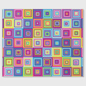 Squares Pattern Geschenkpapier (Flach)