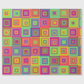 Squares Pattern Geschenkpapier (Flach)