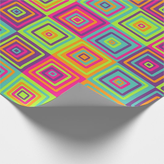 Squares Pattern Geschenkpapier (Ecke)