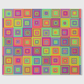 Squares Pattern Geschenkpapier (Flach)