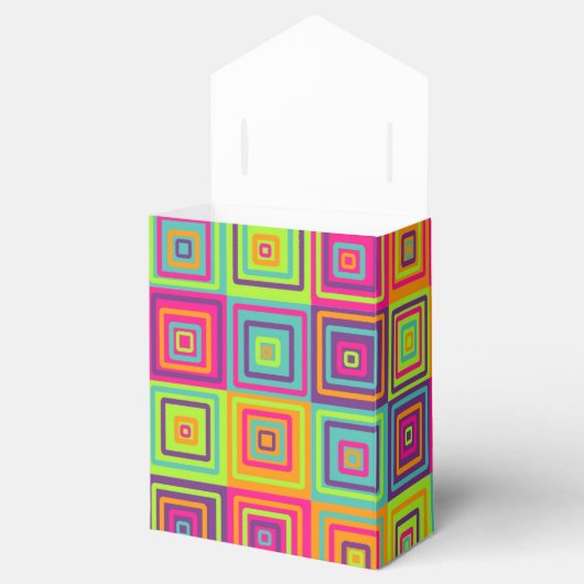 Squares Pattern Geschenkschachtel (Geöffnet)