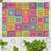 Squares Pattern Geschirrtuch (Gefaltet)