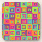 Squares Pattern Getränkeuntersetzer (Vorderseite)
