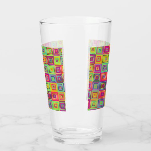 Squares Pattern Glas (Links)