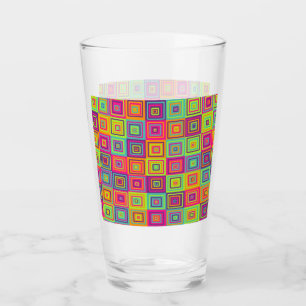 Squares Pattern Glas