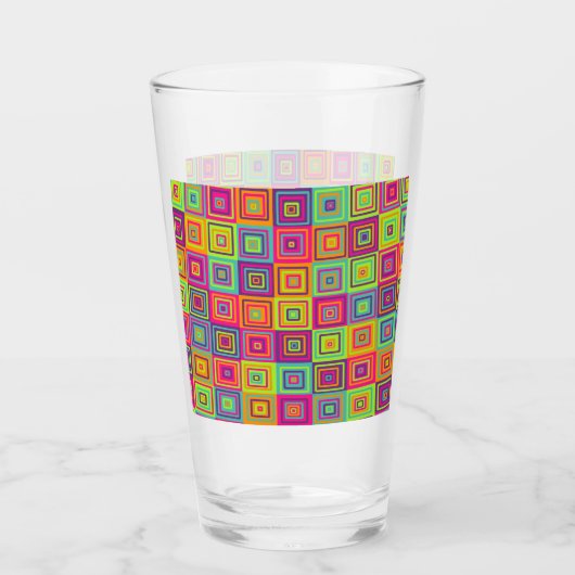 Squares Pattern Glas (Vorderseite)