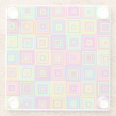 Squares Pattern Glasuntersetzer (Rückseite)