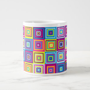 Squares Pattern Jumbo-Tasse
