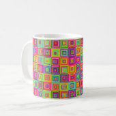 Squares Pattern Kaffeetasse (Vorderseite Links)