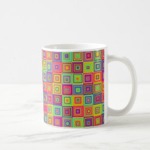 Squares Pattern Kaffeetasse