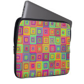 Squares Pattern Laptopschutzhülle (Vorne Rechts)