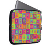 Squares Pattern Laptopschutzhülle (Vorne Rechts)