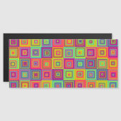 Squares Pattern Magneteinladung (Vorne/Hinten)