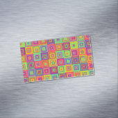 Squares Pattern Magnetische Visitenkarte (Beispiel)