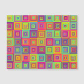 Squares Pattern Magnetkarte (Vorderseite)