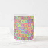 Squares Pattern Mattglastasse (Vorderseite Links)
