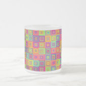 Squares Pattern Mattglastasse (Mittel)